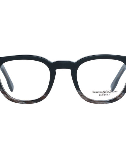 Ermenegildo Zegna Black Plastic Glasses (Frames)