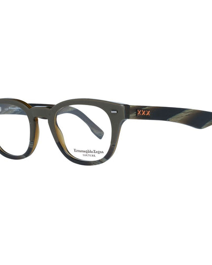Ermenegildo Zegna Olive Plastic Glasses (Frames)