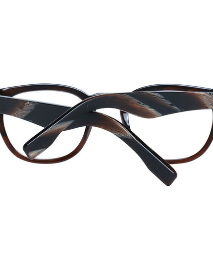 Ermenegildo Zegna Brown Plastic Glasses (Frames)