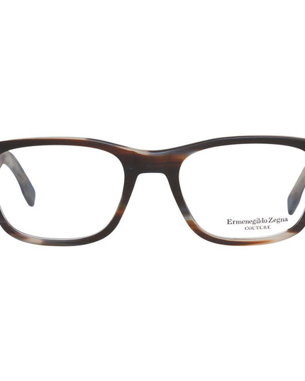 Ermenegildo Zegna Brown Plastic Glasses (Frames)