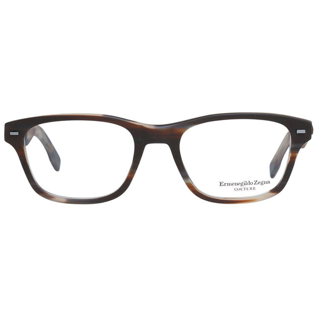 Ermenegildo Zegna Brown Plastic Glasses (Frames)