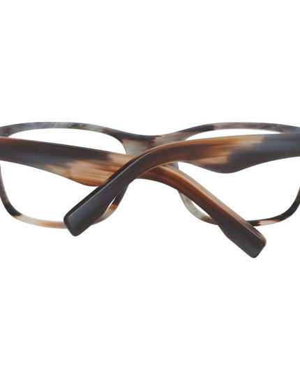 Ermenegildo Zegna Brown Plastic Glasses (Frames)