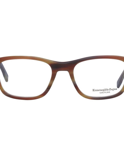 Ermenegildo Zegna Brown Plastic Glasses (Frames)