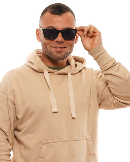 Longines Black Plastic Sunglasses