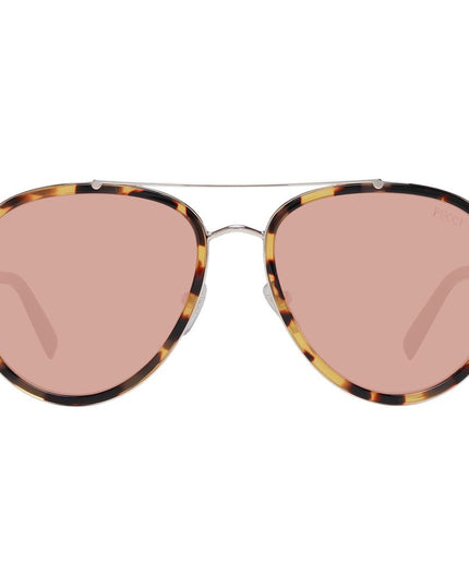 Emilio Pucci Brown Metal Sunglasses