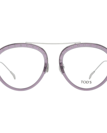 Tod's Purple Metal & Leather Glasses (Frames)