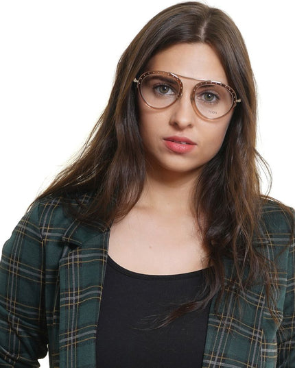 Tod's Brown Metal & Plastic Glasses (Frames)