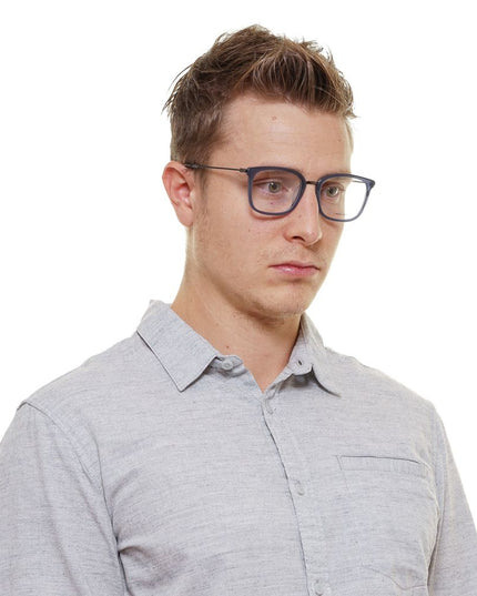 Police Blue Metal & Plastic Glasses (Frames)