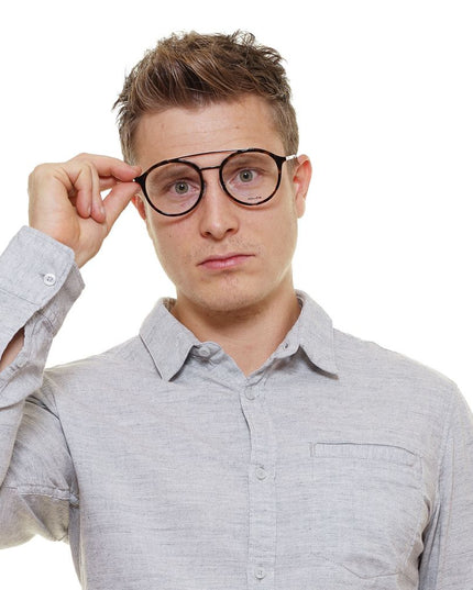 Police Brown Metal & Plastic Glasses (Frames)