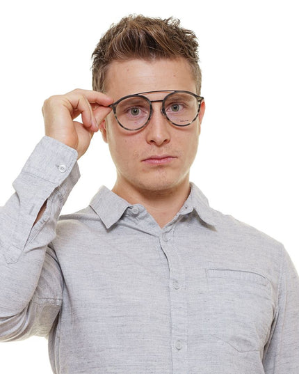 Police Gray Metal & Plastic Glasses (Frames)