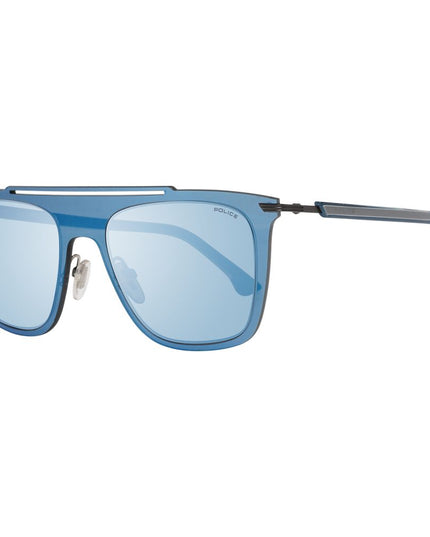 Police Blue Plastic Sunglasses
