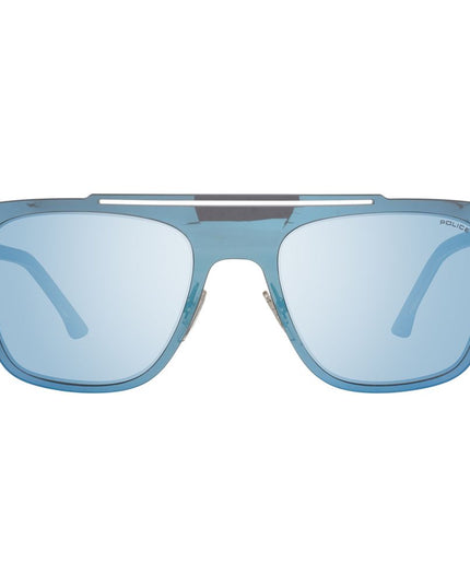 Police Blue Plastic Sunglasses