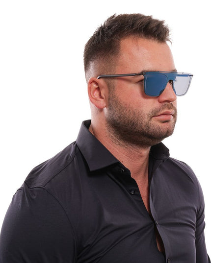 Police Blue Plastic Sunglasses