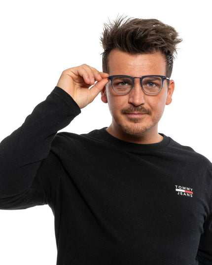 Police Blue Metal & Plastic Glasses (Frames)