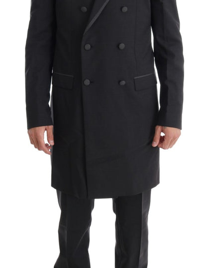 Dolce & Gabbana Gray Wool Stretch 3 Piece Two Button Suit