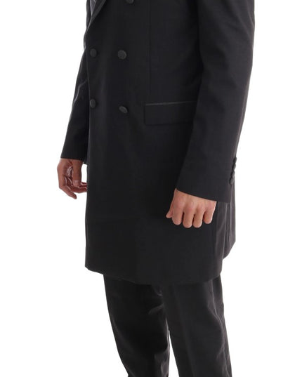 Dolce & Gabbana Gray Wool Stretch 3 Piece Two Button Suit