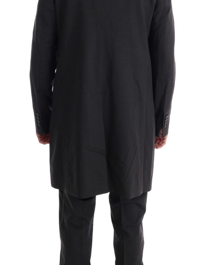 Dolce & Gabbana Gray Wool Stretch 3 Piece Two Button Suit