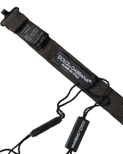 Dolce & Gabbana Black Silk Adjustable Neck Men Bow Tie