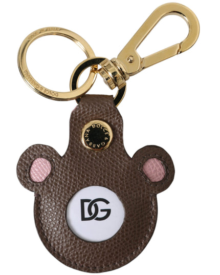 Dolce & Gabbana Multicolor Dauphine Calfskin DG Logo Keyring Keychain