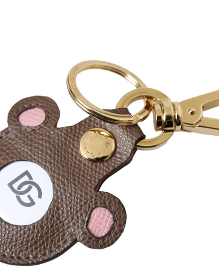 Dolce & Gabbana Multicolor Dauphine Calfskin DG Logo Keyring Keychain