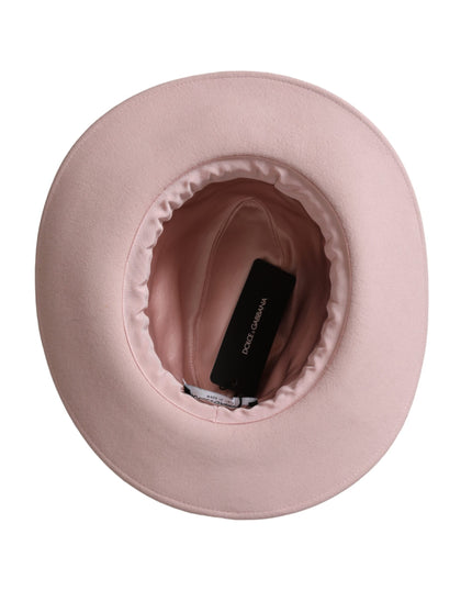 Dolce & Gabbana Pink Rabbit Fedora Trilby Women Hat