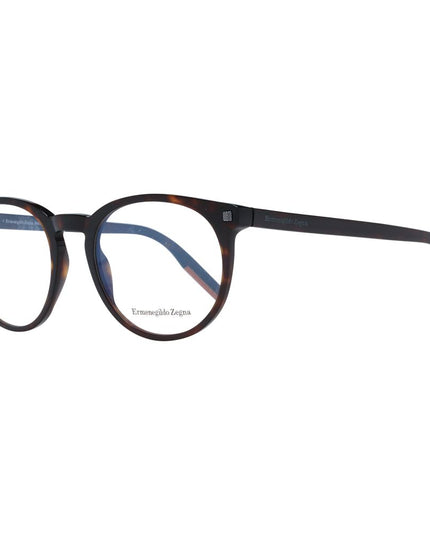 Ermenegildo Zegna Brown Plastic Glasses (Frames)
