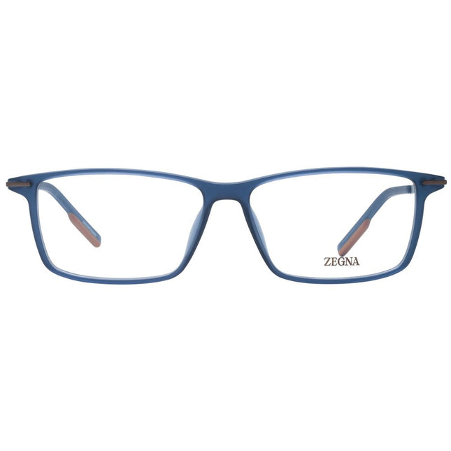 Ermenegildo Zegna Blue Plastic Glasses (Frames)