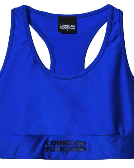 Comme Des Fuckdown Blue Nylon Women Top