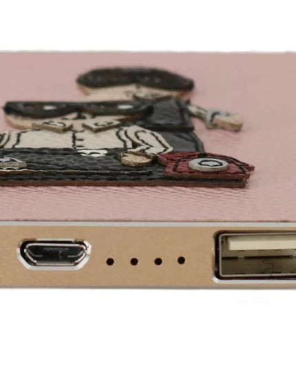 Dolce & Gabbana Charger USB Pink Leather #DGFAMILY Power Bank