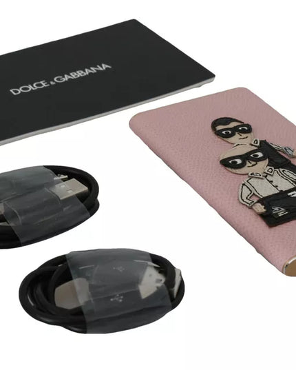 Dolce & Gabbana Charger USB Pink Leather #DGFAMILY Power Bank