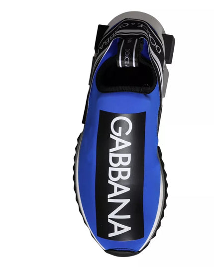 Dolce & Gabbana Blue Logo Low Top Sorrento Sneakers Shoes