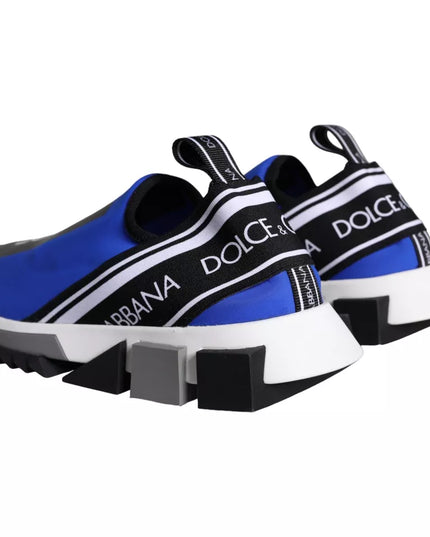 Dolce & Gabbana Blue Logo Low Top Sorrento Sneakers Shoes
