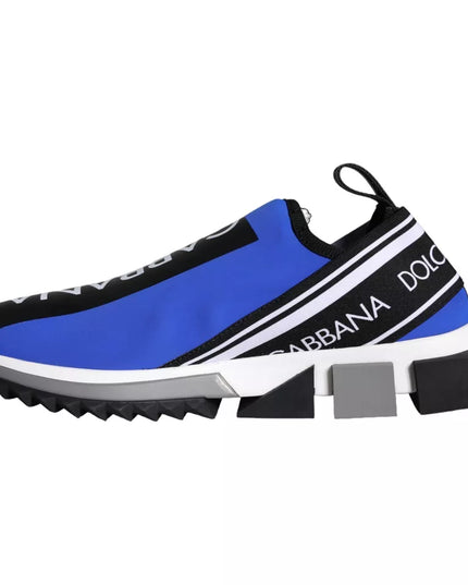 Dolce & Gabbana Blue Logo Low Top Sorrento Sneakers Shoes