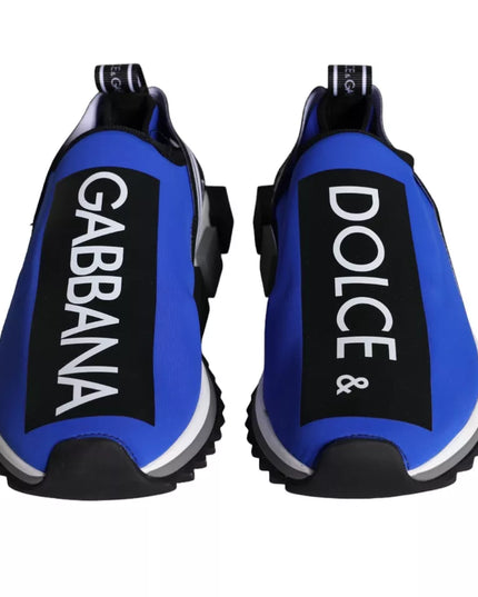 Dolce & Gabbana Blue Logo Low Top Sorrento Sneakers Shoes