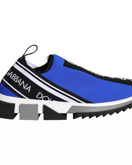 Dolce & Gabbana Blue Logo Low Top Sorrento Sneakers Shoes