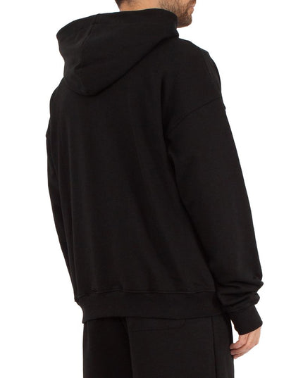 Comme Des Fuckdown Black Cotton Men's Hooded Sweatshirt