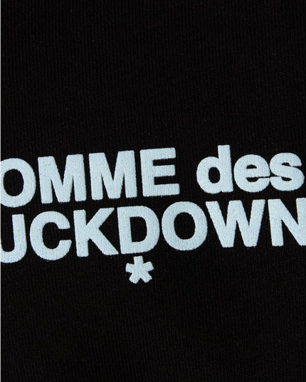 Comme Des Fuckdown Black Cotton Men's Hooded Sweatshirt