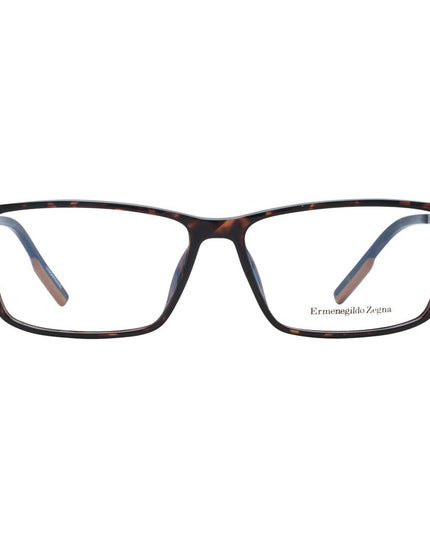 Ermenegildo Zegna Brown Plastic Glasses (Frames)