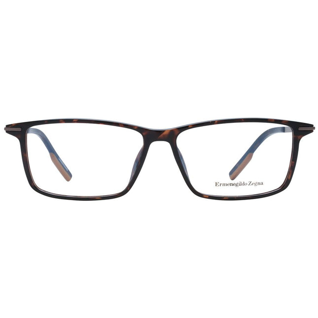 Ermenegildo Zegna Brown Men Glasses Frame