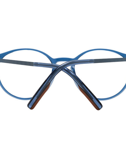 Ermenegildo Zegna Blue Plastic & Titanium Glasses (Frames)