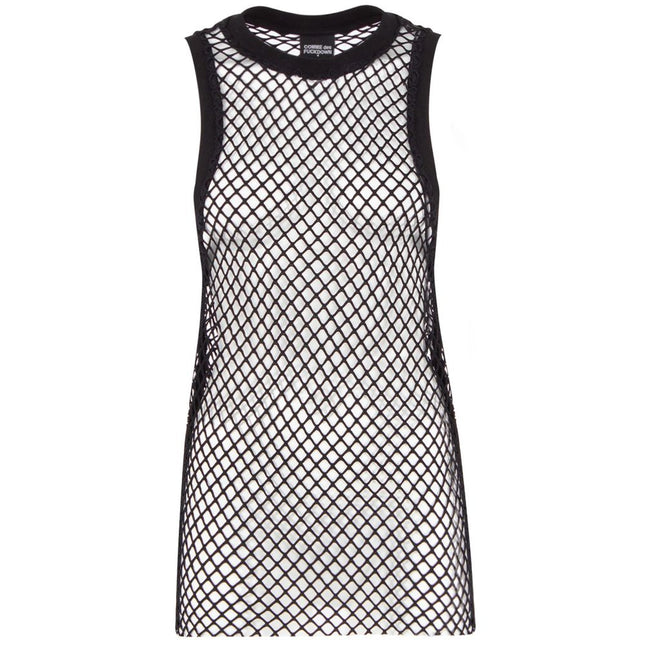 Comme Des Fuckdown Black Polyester Women Tank Top