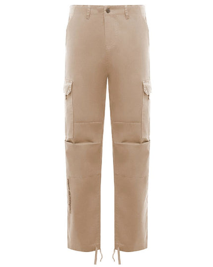 Comme Des Fuckdown Beige Cotton Men Cargo Trouser