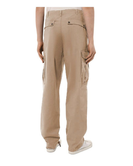 Comme Des Fuckdown Beige Cotton Men Cargo Trouser
