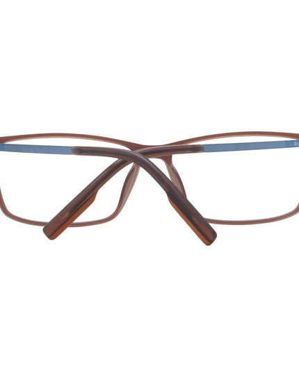 Ermenegildo Zegna Brown Plastic Glasses (Frames)