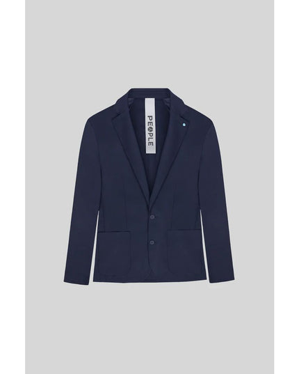 People Of Shibuya Blue Polyester Men's Lightweight Jacket