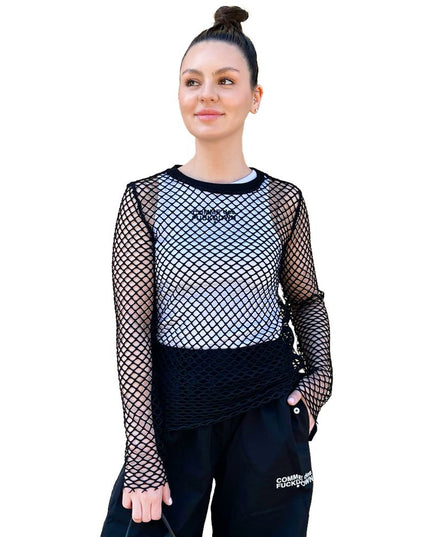 Comme Des Fuckdown Black Polyester Women T-Shirt