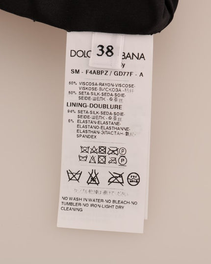 Dolce & Gabbana Brown Leopard Print Silk A-Line Skirt