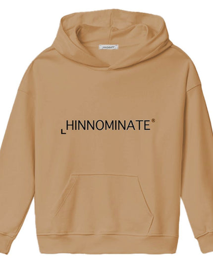 Hinnominate Brown Cotton Men Sweater with Hood