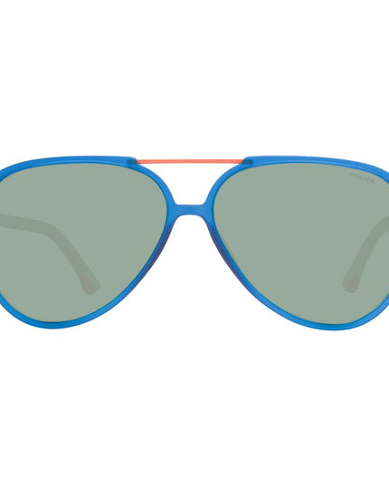 Police Blue Plastic Sunglasses
