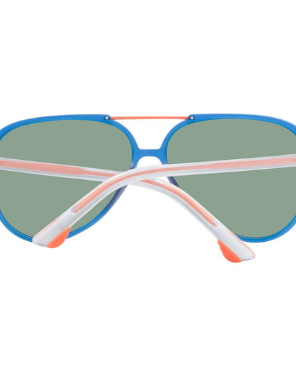 Police Blue Plastic Sunglasses